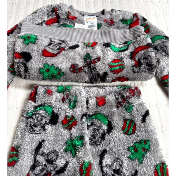 Disney Baby's Mickey Mouse CHRISTMAS Sherpa Fleece Set 24 Mo Unisex Infant NWT - Picture 5 of 8